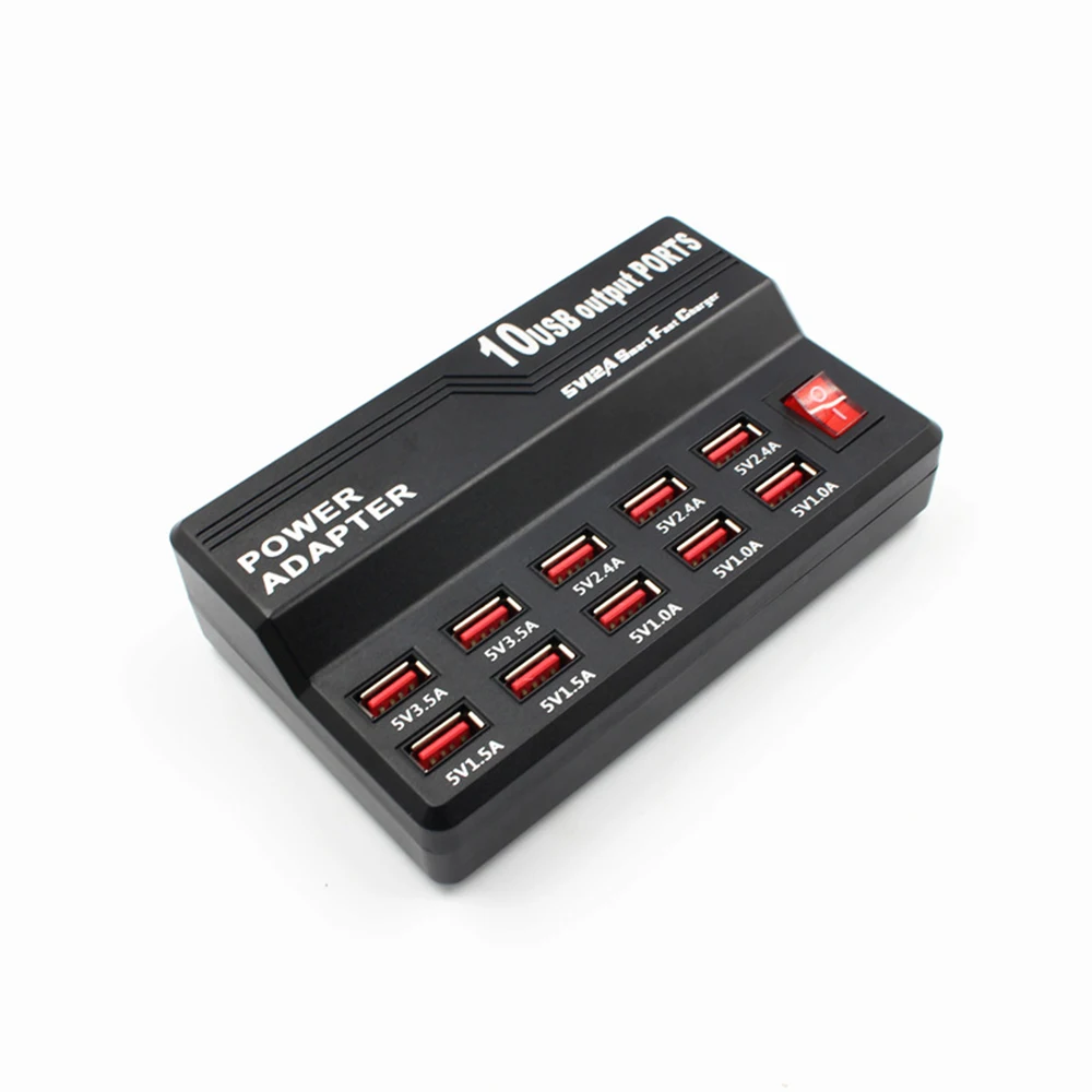10/12 портов USB умная электростанция концентратор Быстрая зарядка настенное