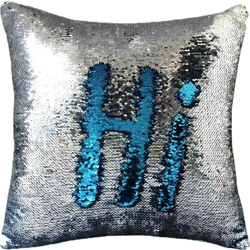Декоративная наволочка с блестками для дома отеля модная двухсторонняя