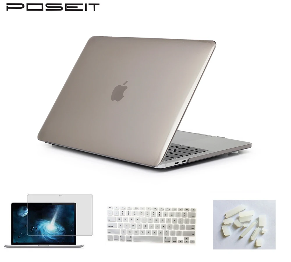 Прозрачный жесткий чехол для Apple Macbook Pro 13 Retina 12 дюймов ноутбука 15 с сенсорной