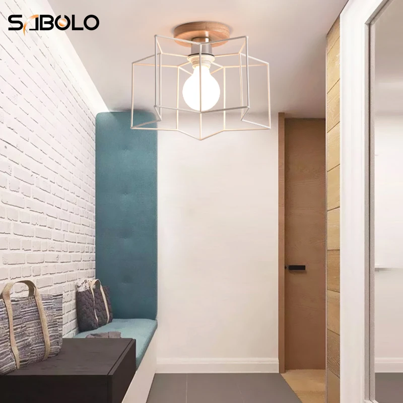 Потолочный светильник для коридора вход балкон винтажный Железный потолочный