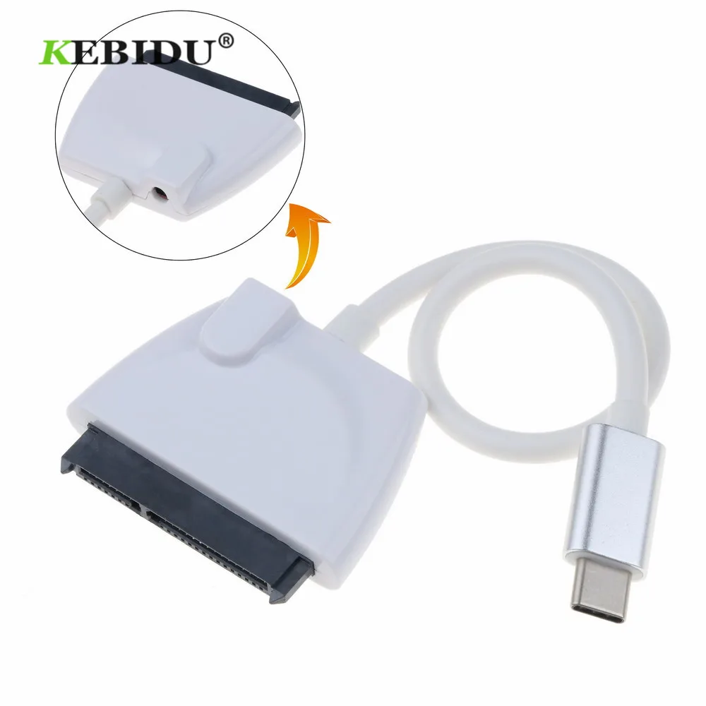 

Кабель-переходник Kebidu Type-C USB 2,0 к Sata 3, 7 + 15pin, серия ATA III, адаптеры для 2,5 "sata HDD SSD SATA Drive