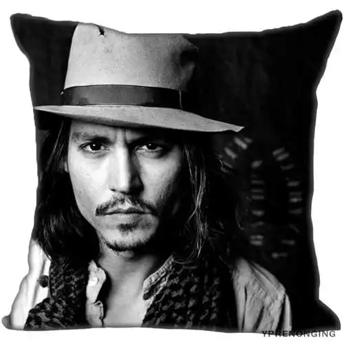 Pillowcase Для наращивания с лучшими продажами от Джонни Деппом(3) Наволочка на подушку, спальня дома квадратная Наволочка на молнии(с одной стороны)#190404-01-107 - Цвет: Pillowcase