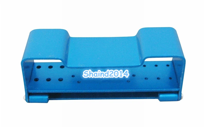 

1PC Dental Opening bur Block holders Autoclavable Disinfection Box B034 Blue