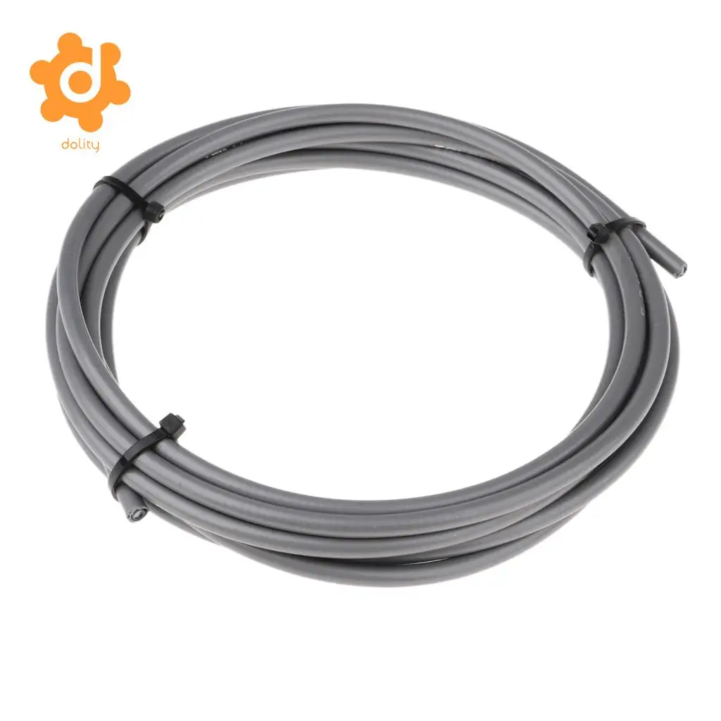 Grey 9,7 футов/рулон для горной дороги, Велосипедный тормозной кабель, запасной провод, крышка для трубки, защита 5 мм Диаметр - Цвет: Grey