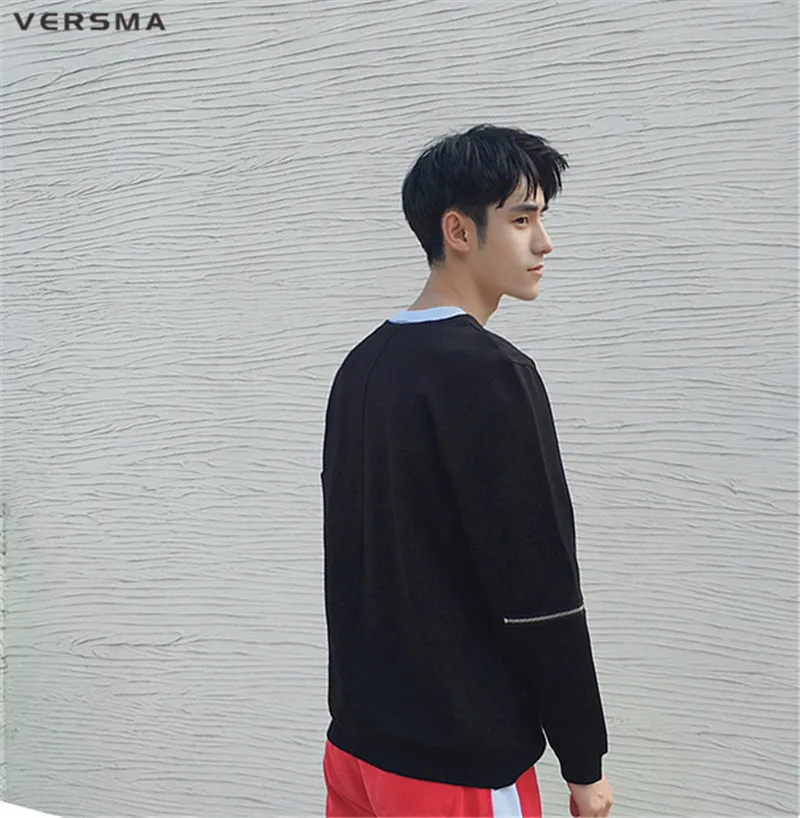 VERSMA Япония Harajuku BF GD Лоскутная толстовка на молнии для мужчин и женщин с длинным рукавом хип хоп толстовки мужской пуловер дропшиппинг