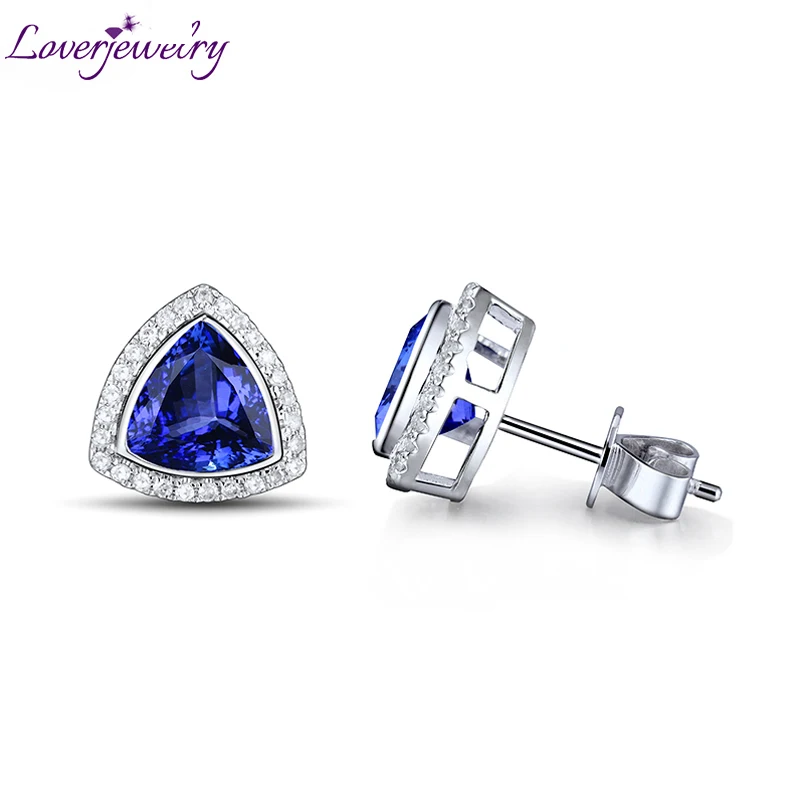 

LOVERJEWELRY женские ювелирные изделия, триллион, шпилька, драгоценный камень, цвет Белое золото 14 к, бриллиант, свадебный подарок