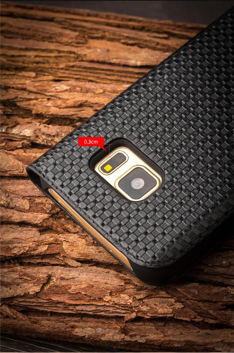 QIALINO Модный чехол из натуральной кожи с узором для samsung Galaxy S7, чехол ручной работы для S7 edge, для G9300, для G9350 5,1/5,5