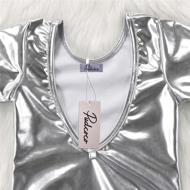 Комбинезон золотого и серебряного цвета для новорожденных девочек 2 комбинезон с