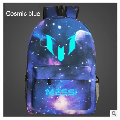 Cosmic blue Список Lionel Messi рюкзак модный Повседневный Рюкзак подростковый мужской wo мужской студенческий школьный рюкзак дорожная сумка FN893 - Цвет: Cosmic blue