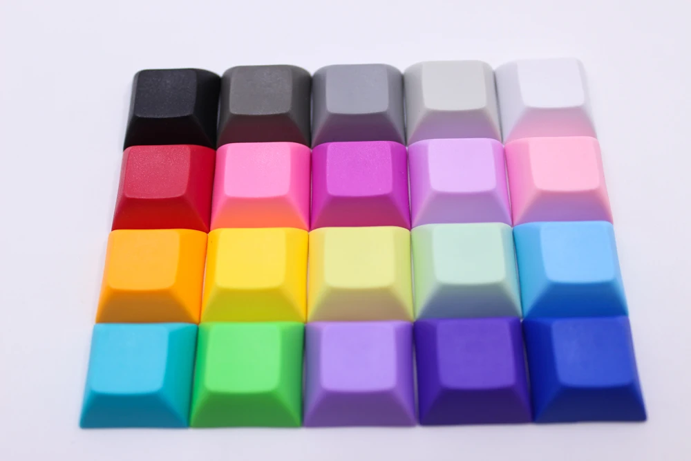MP 1U DSA ключи PBT пустой Keycap смешанные цвета Cherry MX Переключатель колпачки для проводной USB Механическая игровая клавиатура