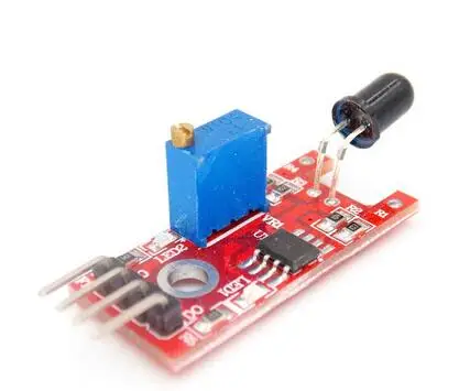 4 контактный флейоресцентный датчик пламени модуль обнаружения огня