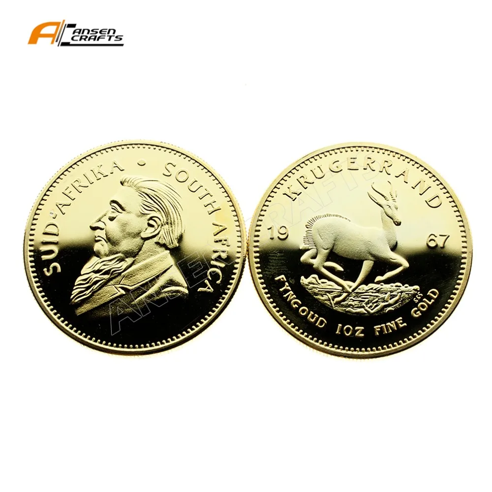 Золотая монета Krugerrand 1oz D40 мм|Булавки и значки| |
