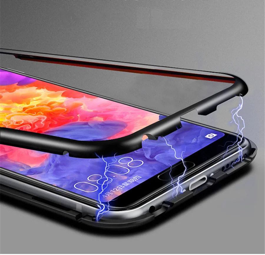 Чехол Huawey P40 Pro магнитный металлический чехол для Huawei P20 P30 Lite легкий Магнитный из