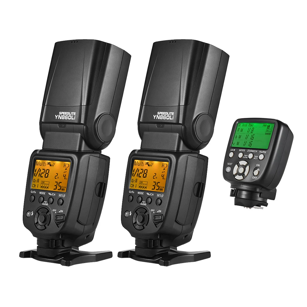 YONGNUO YN860Li Беспроводная вспышка Master Slave Speedlite+ YN560-TX II ручной триггер пульт дистанционного управления для Canon Nikon