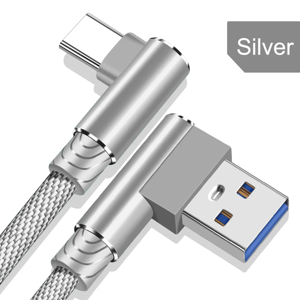 Suhach usb type-C кабель для xiaomi mi 9 mi 9 redmi note 7 samsung s9 90 градусов USB C кабель провод для быстрой зарядки для hauwei p20 P30