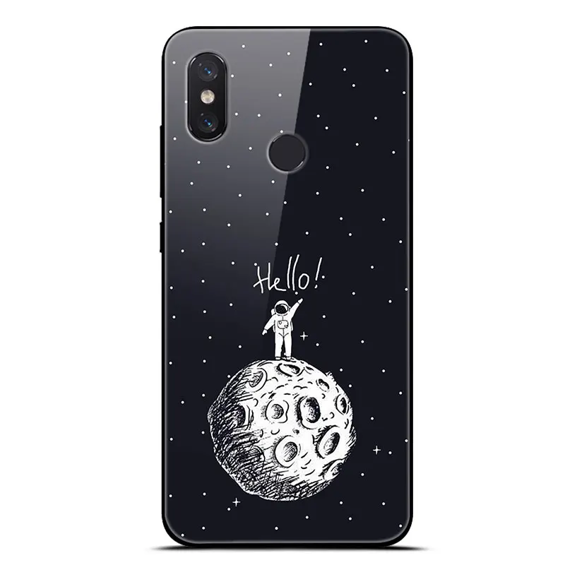 Для Xiaomi mi 8 Lite чехол на Xio mi 8 закаленное стекло чехол для телефона аниме для Xiaomi mi 8 Pro mi 8 SE мягкий бампер чехол Funda - Цвет: 3