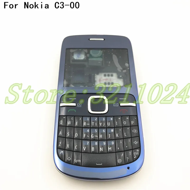 Новый полноразмерный корпус хорошего качества для Nokia C3 задняя панель с