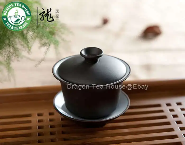 YiXing Zisha темно-коричневая глина Gaiwan 90 мл | Дом и сад