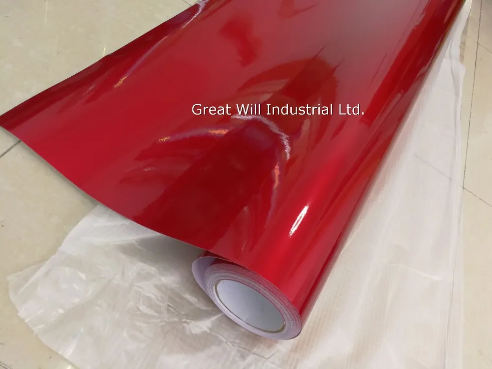 Виниловая пленка в виде красной вишни блестящая для обертывания автомобиля