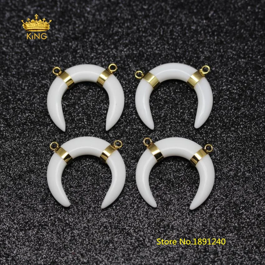 10 шт/партия медные золотистого цвета петли с рогом Стеклянные Подвески раскопки