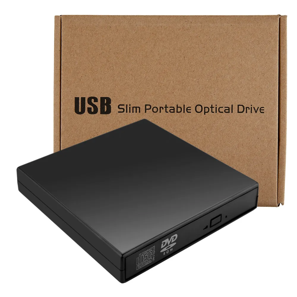 USB 2,0 Внешний DVD комбо Burner привод горелки CD+-RW DVD ROM для ПК компьютера ноутбука Мобильный Внешний привод