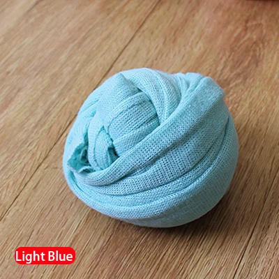Light Blue Чистый хлопок детские реквизит для фотосъемки 40 см* 150 см одеяла для заднего фона упаковка для фотосъемки пеленка фотосъемка для студии - Цвет: Light Blue