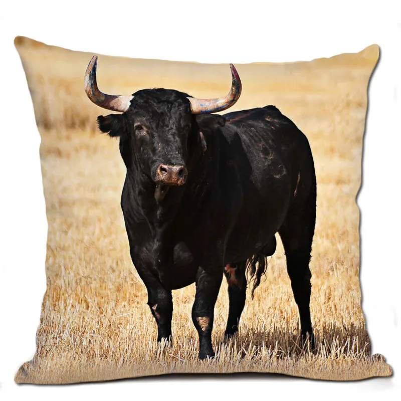Чехол на подушку Animal Bull креативный чехол для бульдога офиса гостиной 45x45 см