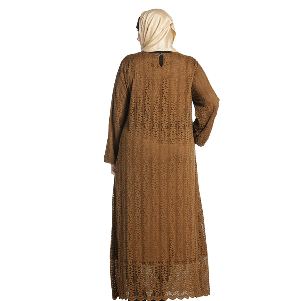 Винтажные мусульманские платья и абайя для женщин 2019 исламское мусульманское