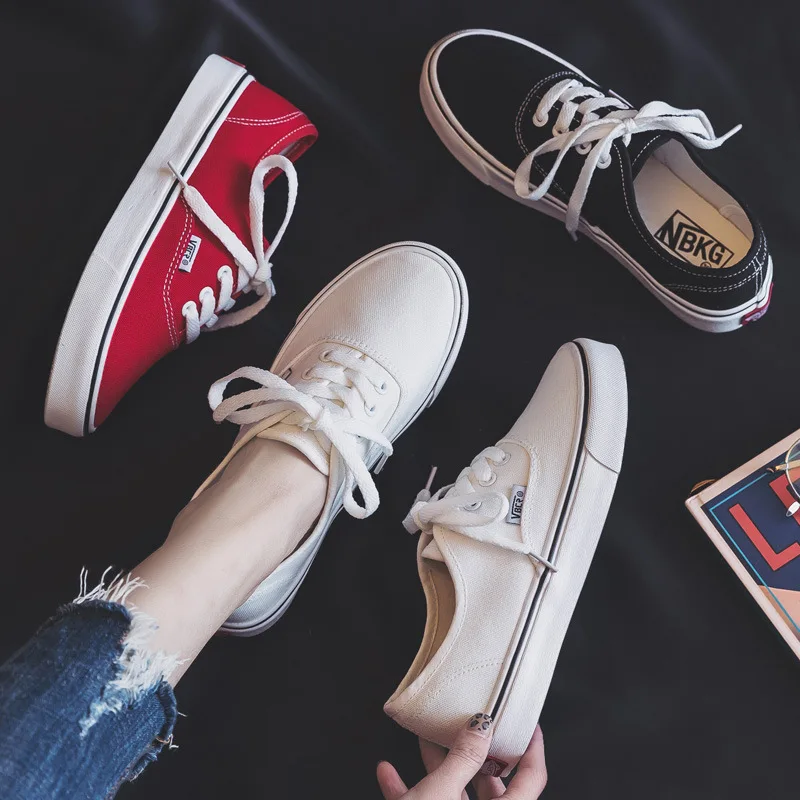 Новинка 2019 парусиновые туфли женские для скейтборда подростков весенне-летние