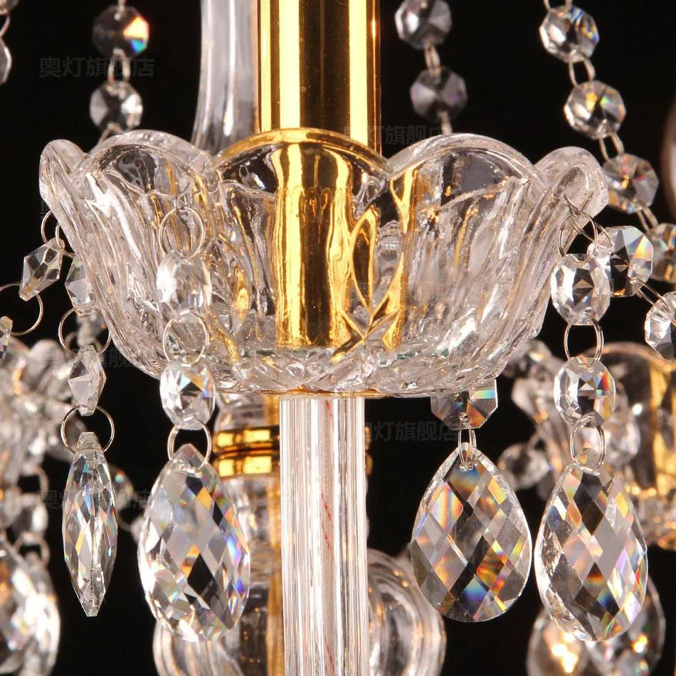 Роскошная стеклянная люстра Хрустальные подвесные светильники домашний декор