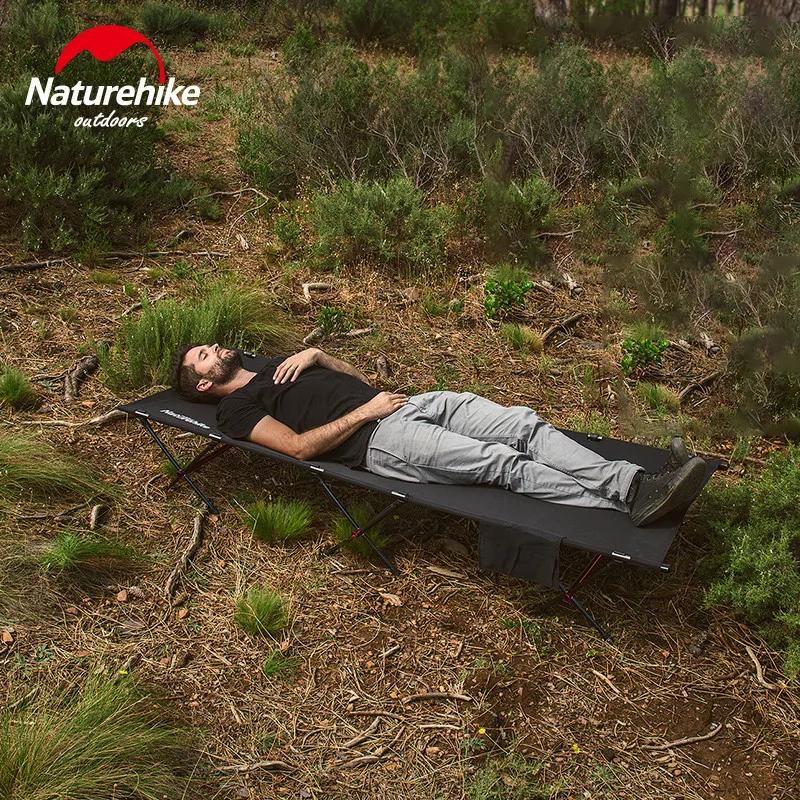 Naturehike поход кровать лежак туристический открытый портативный складной Ультра-легкий алюминиевый сплав лагерь кроватка подшипник стола вес 200 кг