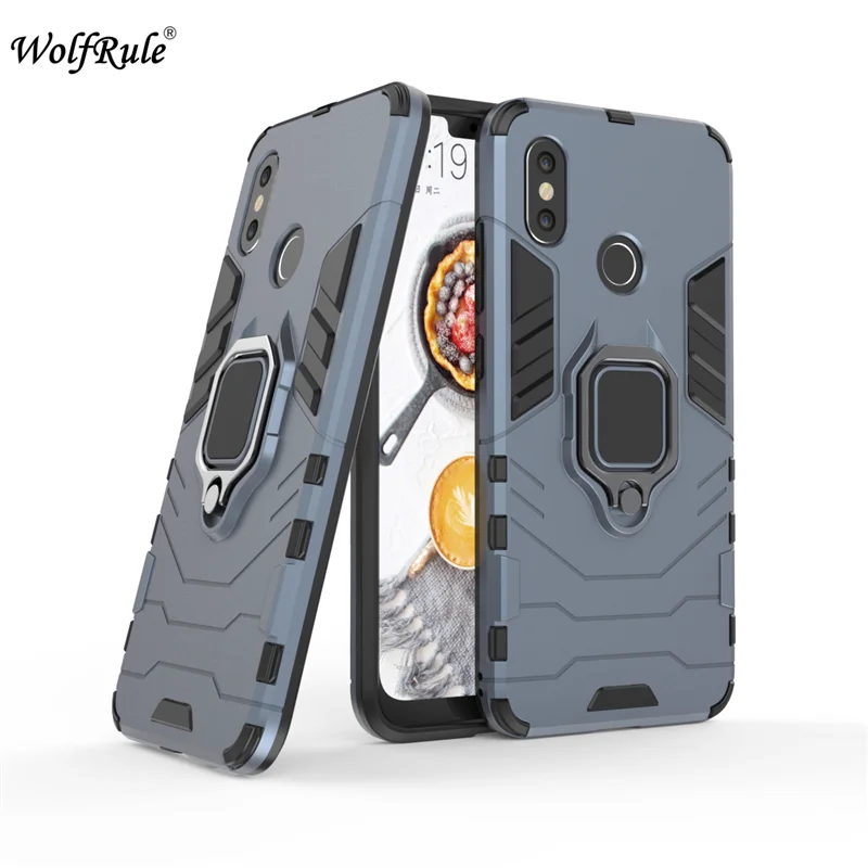 

For Xiaomi Mi 8 Case TPU Hard PC For Xiaomi Mi 8 Case Ring Holder Stand Magnetic Armor Case For Xiaomi Xiomi Mi 8 Phone Cover