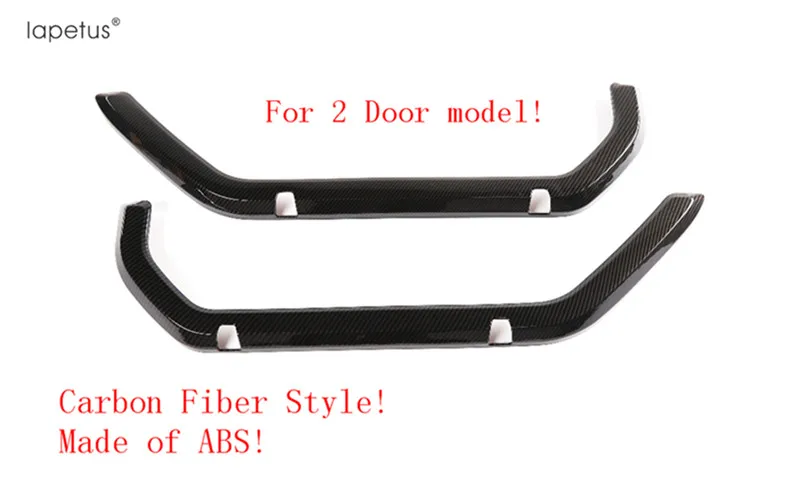 B 2 Door Lapetus аксессуары для Jeep Wrangler JL 2/4 двери внутренняя дверная ручка подлокотники литейный Ящик Контейнер для хранения чистая молдинг крышки - Название цвета: B 2 Door
