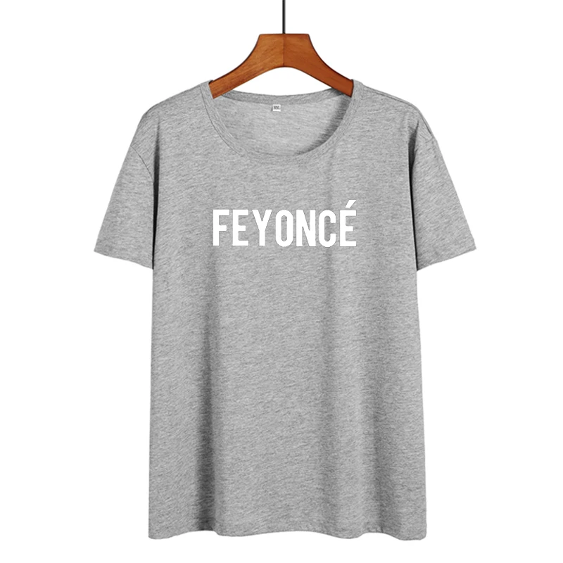 Женская футболка с буквенным принтом Feyonce черная и белая Повседневная в
