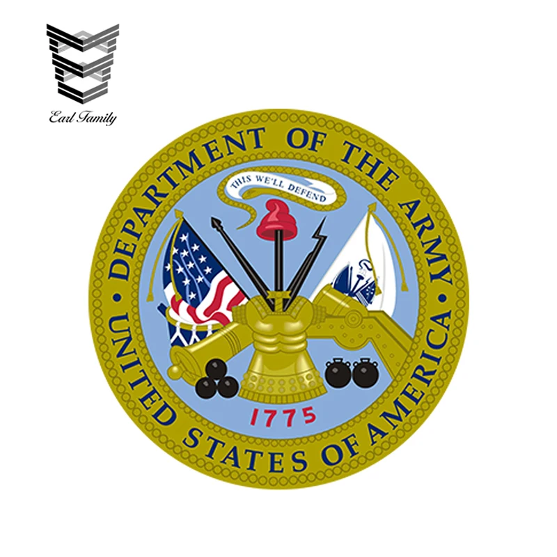 EARLFAMILY 12 см x армия США Печать солдат военный Ветеран графическая Наклейка на окно
