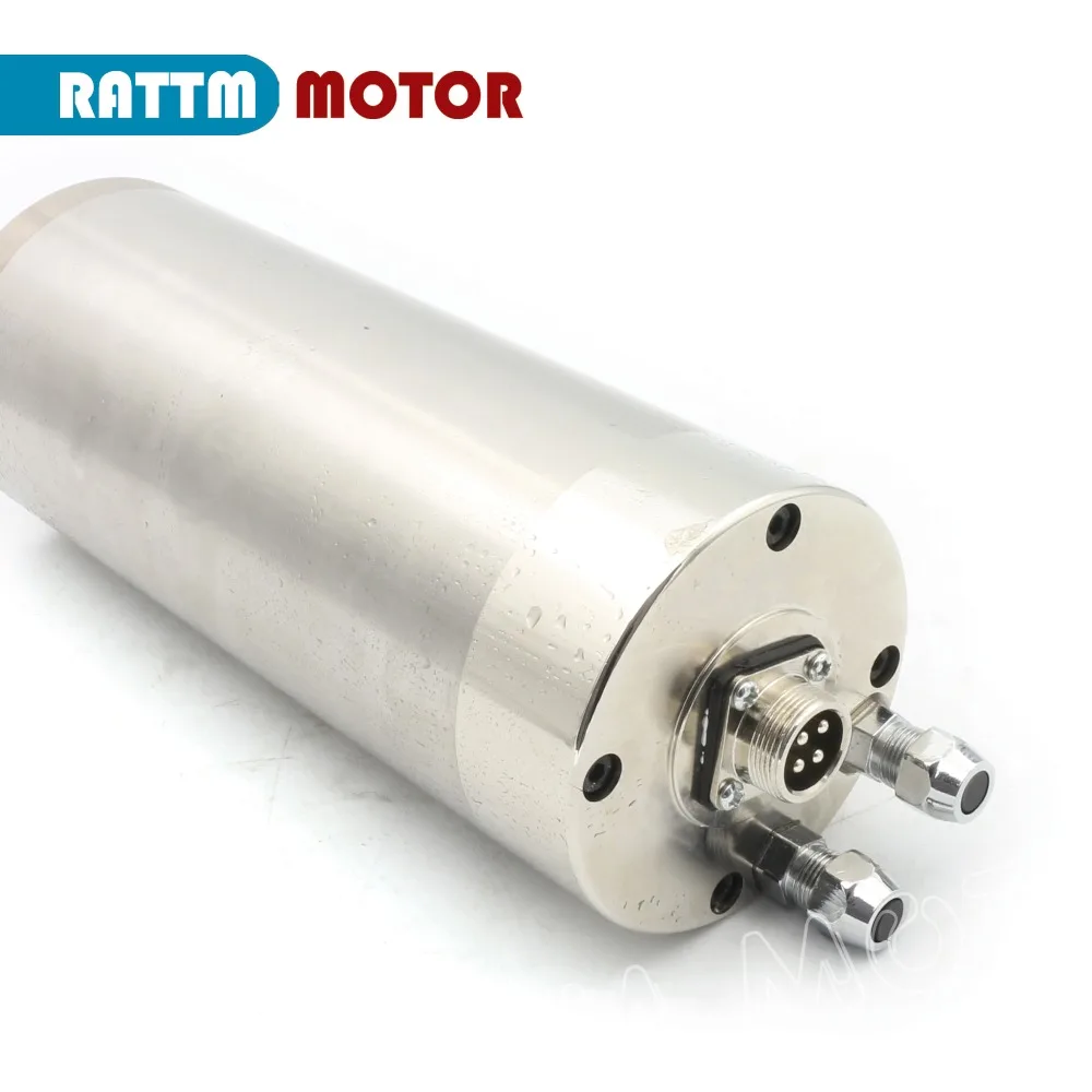 

1.5kw Waterproof Water cooled spindle motor 220V ER11 6A 24000rpm runout off 0.01mm 4 bearings