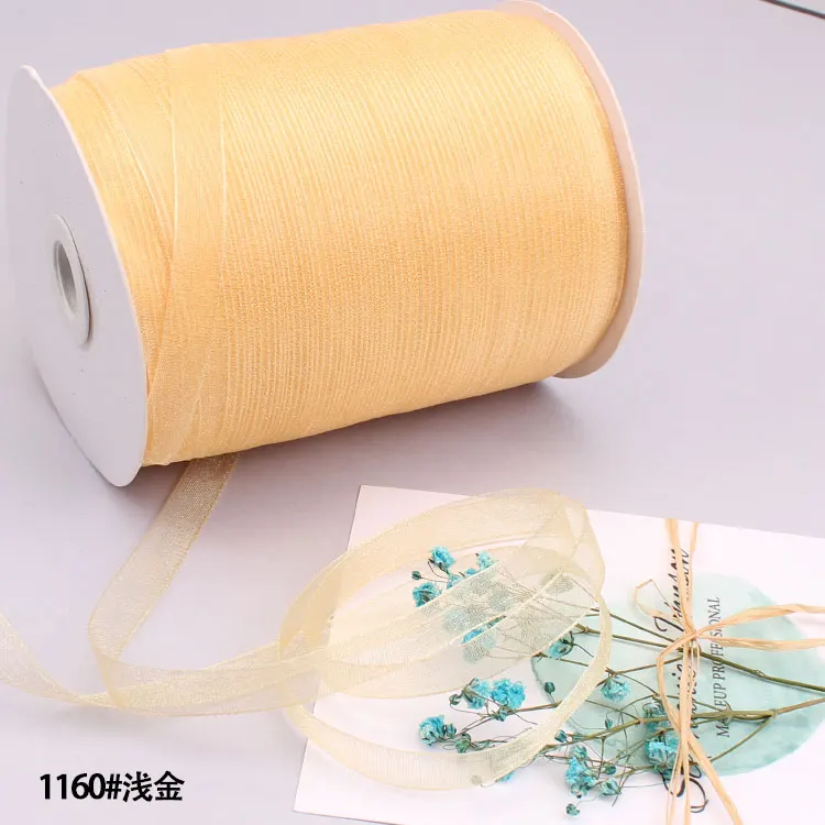 10 мм ленты из органзы(10 м/лот) DIY повязка на голову заколки бант Материал Рождество Хэллоуин упаковка для свадебного подарка ленты