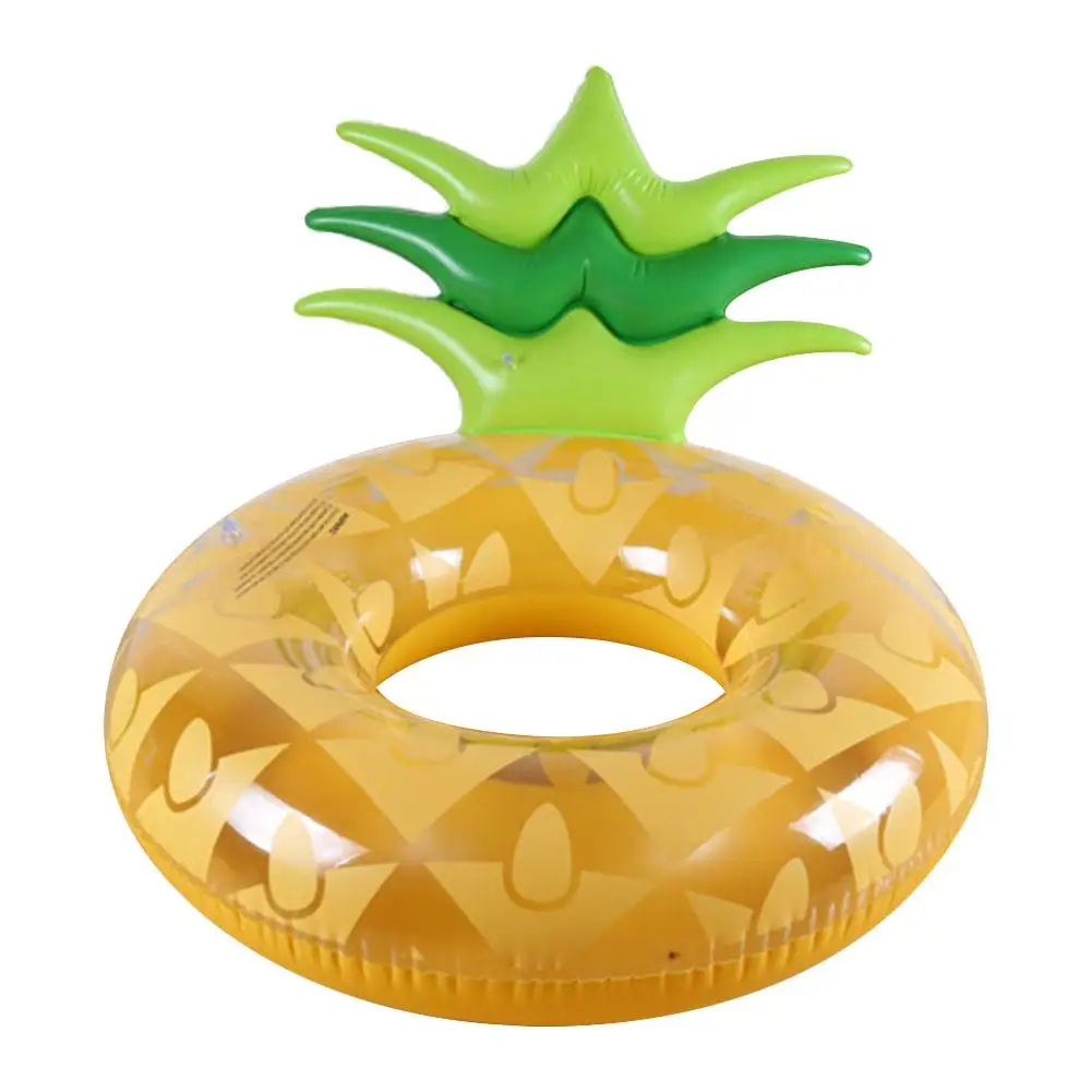 Inflatable Pineapple Swim Ring Adult Floating Row Bed Oversized Mount Water Foldable Portable Life Buoy | Спорт и развлечения