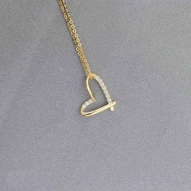 Ruifan, 3 цвета, кубический циркон, сердце, ожерелье, 925 пробы, серебро, модное женское колье, ожерелья ювелирные изделия аксессуары YNC095