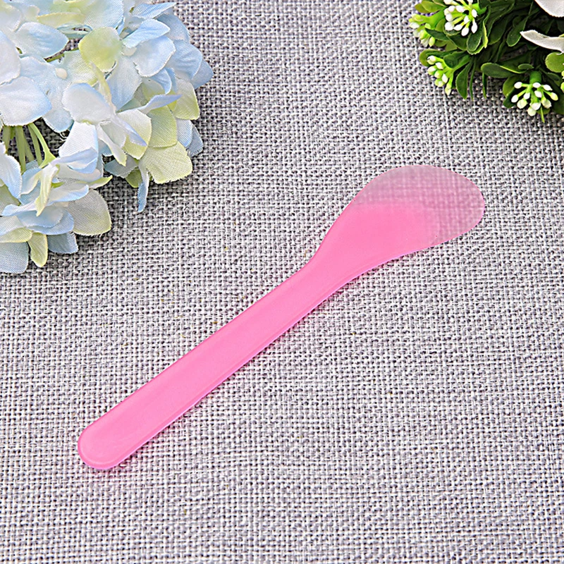 Pink DIY маска для красоты лица, ложка, мини косметический шпатель, совок, одноразовая маска, ложка, инструменты для макияжа, аксессуары для макияжа, 10 шт./лот - Цвет: Pink