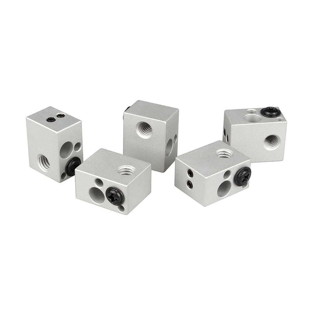 LERDGE 3d принтер части XCR-NV6 тепловой блок для j-головки экструдера HotEnd нагревательный блок с силиконовым носком 0,4 мм Насадка Замена V5 V6
