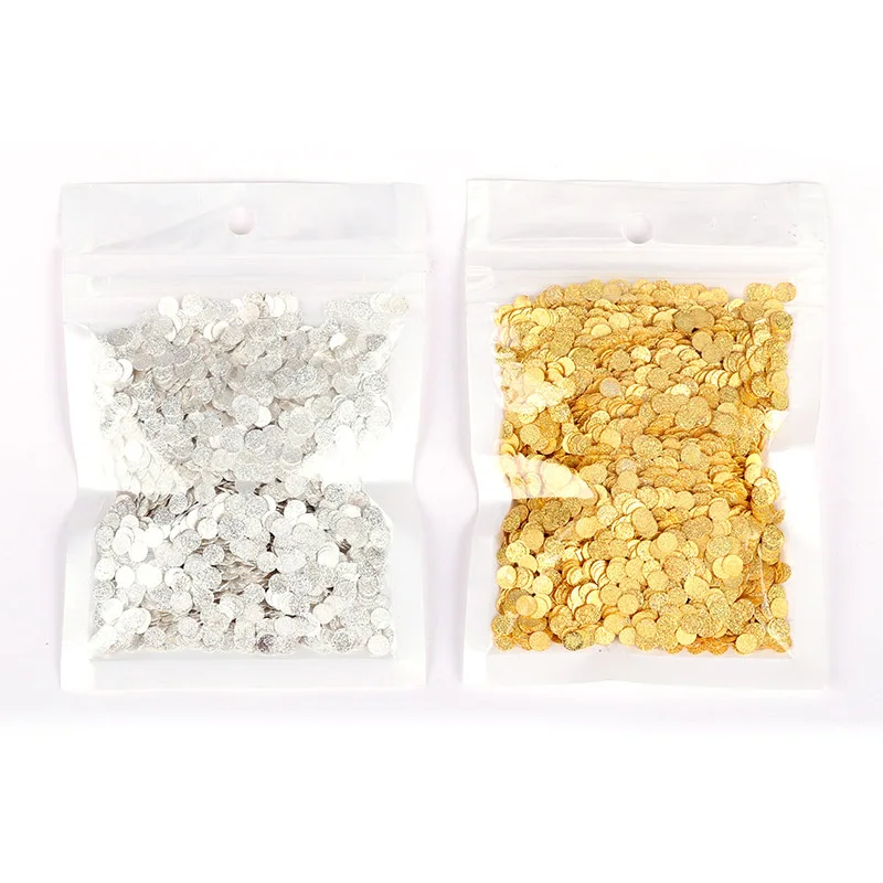 Блестящий сплав Матовый круглый дизайн блинов Золотой Серебряный металл медь