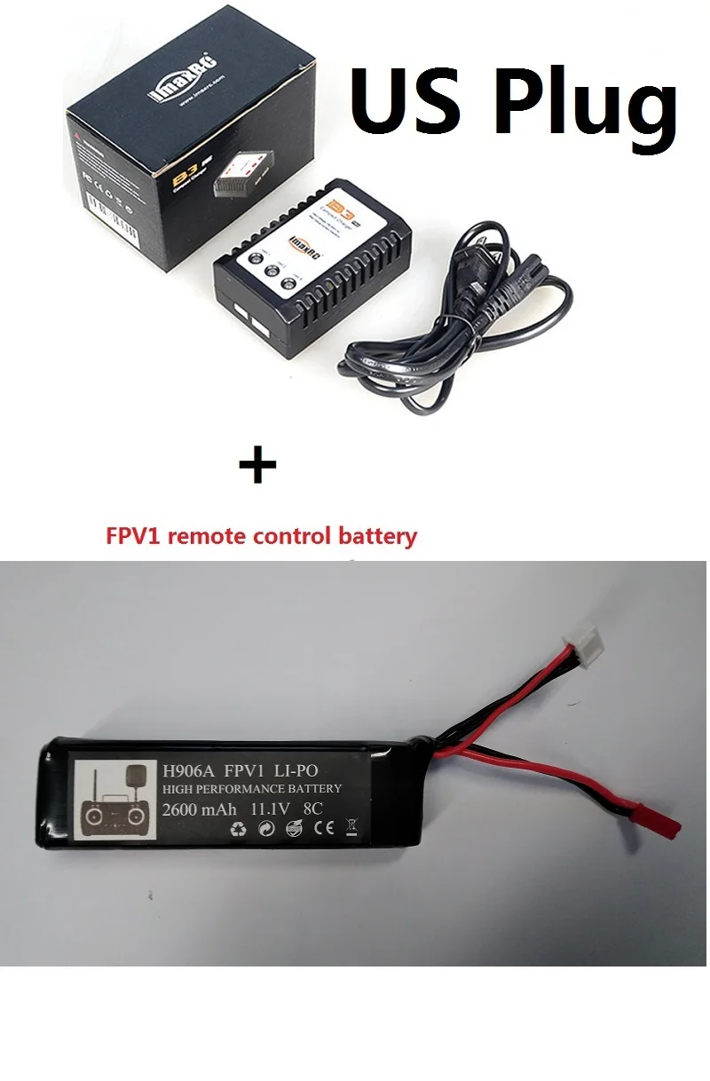 Battery and Charger 2600 мАч 11,1 В батарея для Hubsan X4 PRO передатчик/H109S/H501S/H502S/H301S пульт дистанционного управления FPV1 H906A батарея 6 часов - Цвет: Battery and Charger