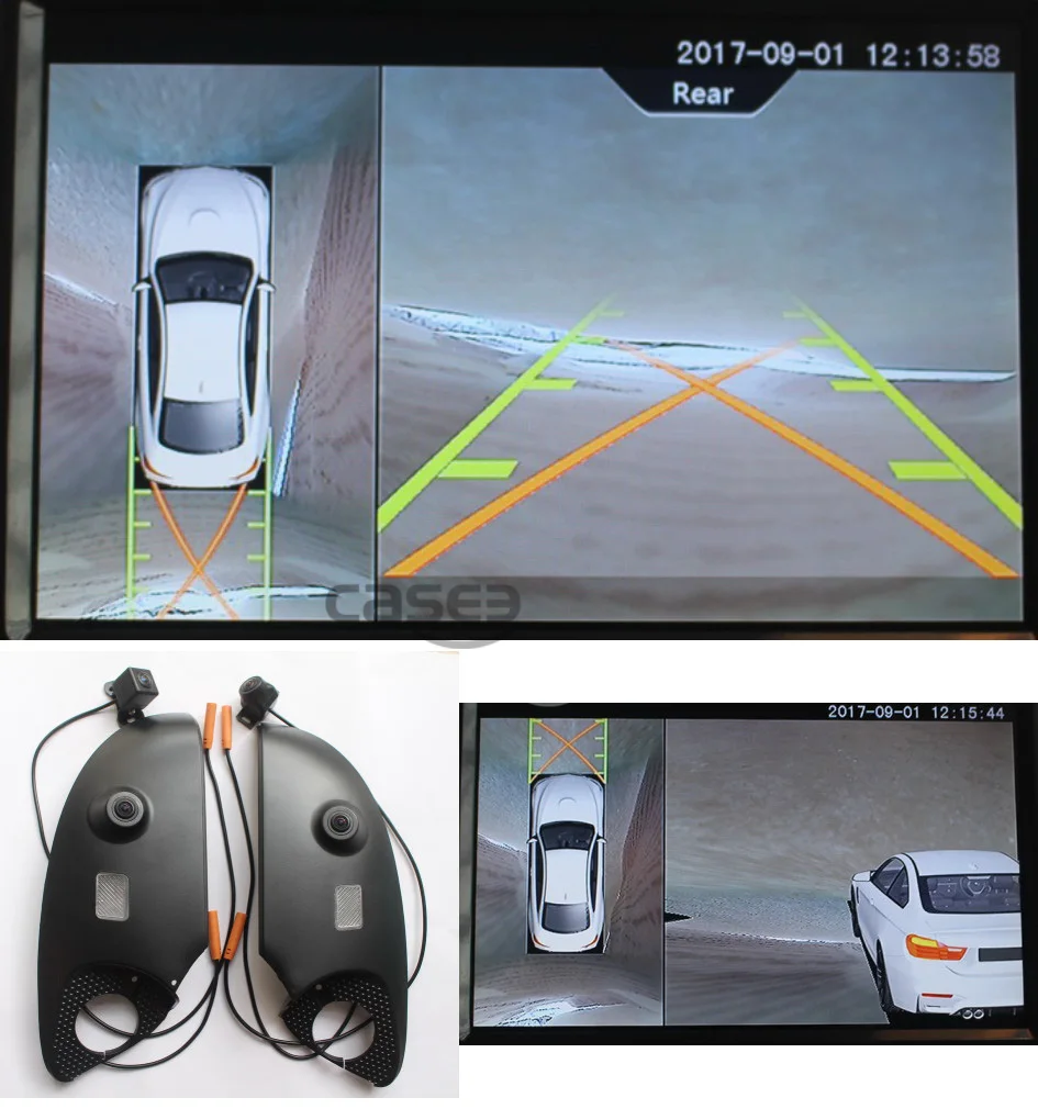 Панорамная камера видеорегистратор для Benz GLA GLC GLE GLK CLA ML GL surround угол обзора 360