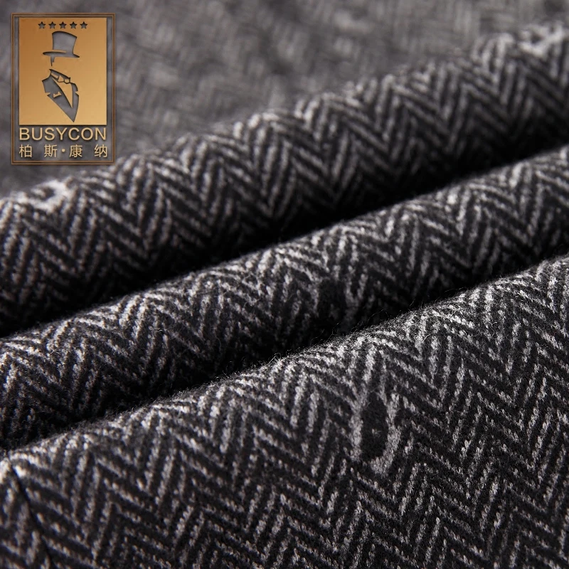 Мужские шерстяные костюмы серого цвета Свадебный приталенный костюм для жениха