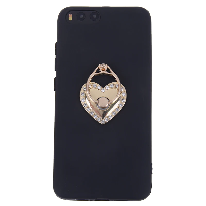 Алмазный держатель для телефона с сердечком и кольцом на палец подставка