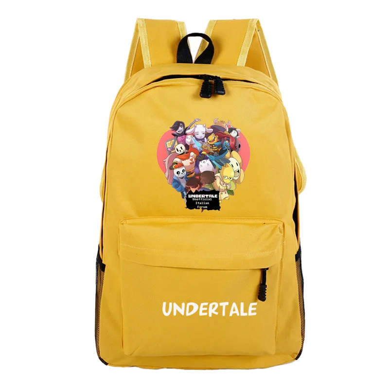 8 Рюкзак с принтом игры «Undertale Frisk Sans», рюкзак с изображением Галактики, школьный рюкзак из парусины, женские дорожные сумки - Цвет: 8