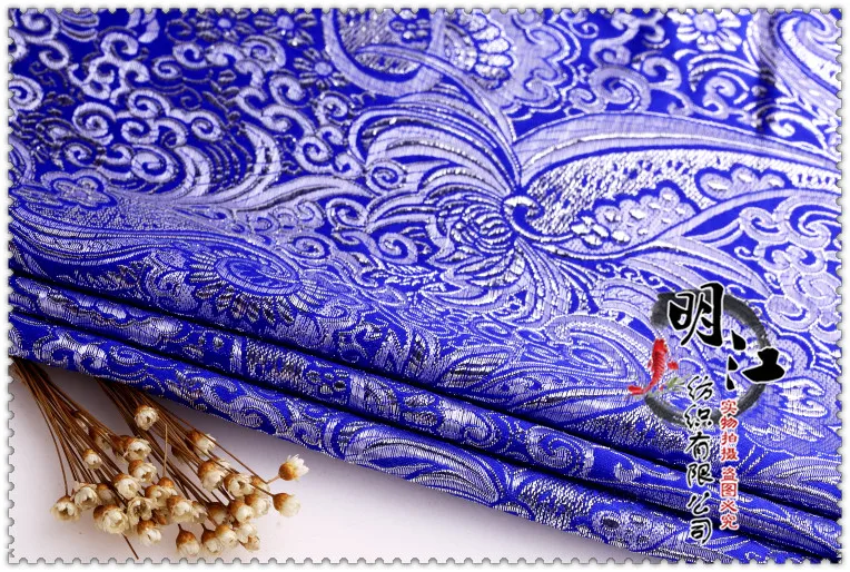 Пейсли шелковая ткань костюм платье COS сценическая одежда/Золотая парчовая Ткань