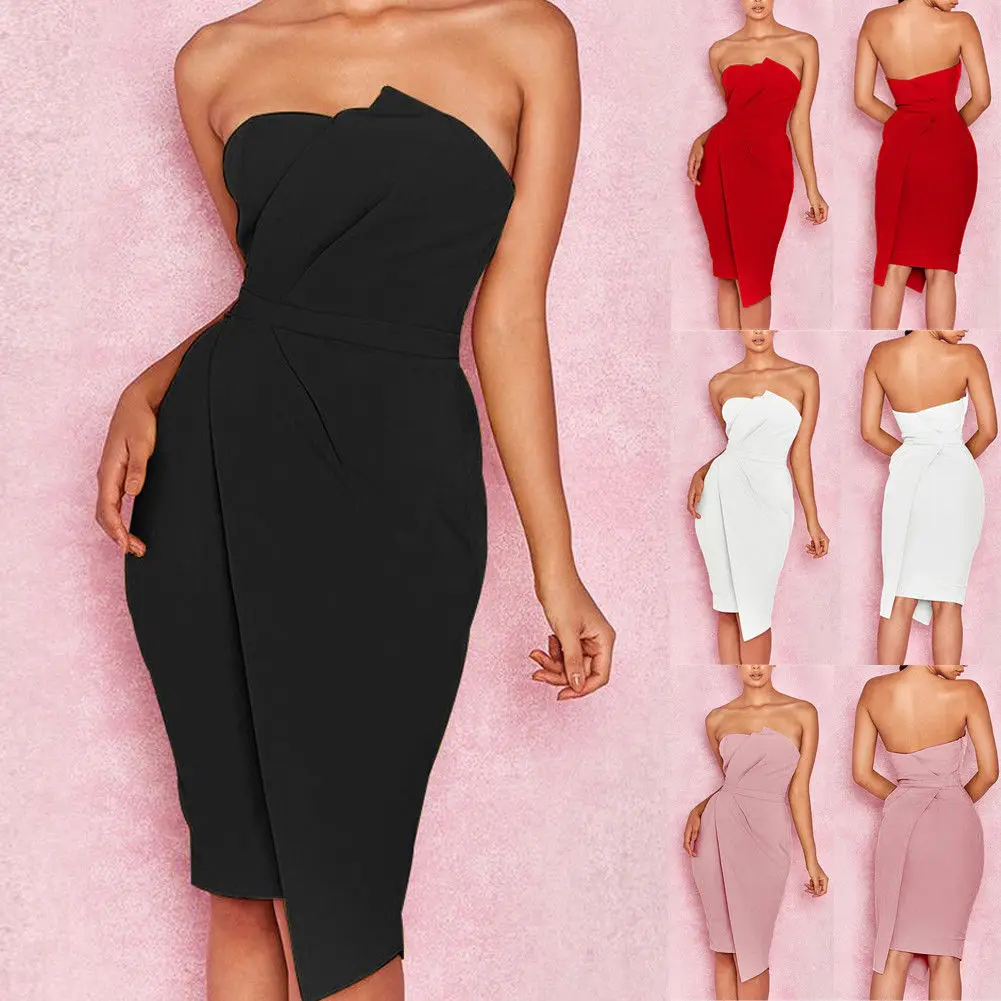 2018 Модные женские ребристые длинные топы без рукавов облегающее платье для