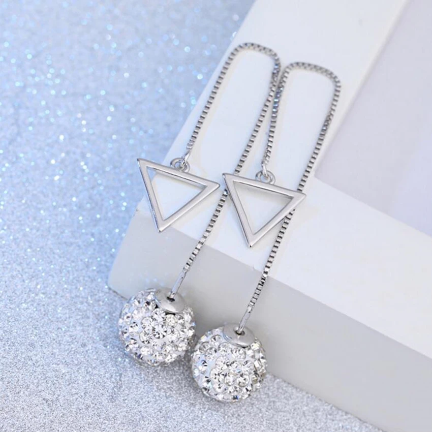 2018 Новые простые эстетические треугольные серьги с геометрическим рисунком